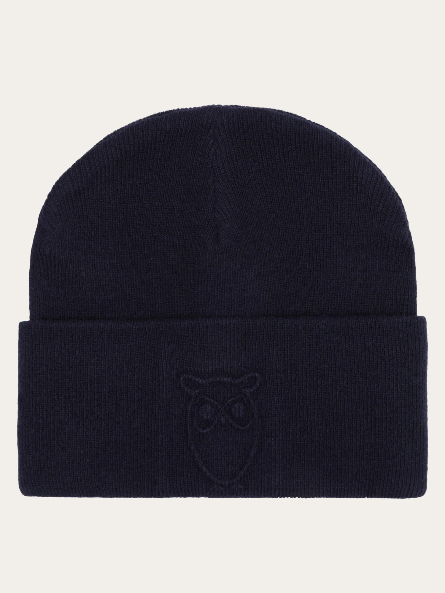 Lambswool Logo Embossed Beanie RWS - Total Eclipse 3 Lambswool Logo Embossed Beanie RWS - Total Eclipse