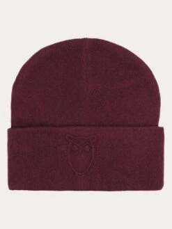 Lambswool Logo Embossed Beanie RWS - Fig
