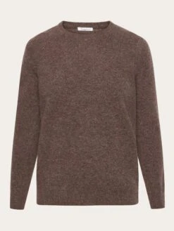 Lambswool Crew Neck - Demitasse (brown)