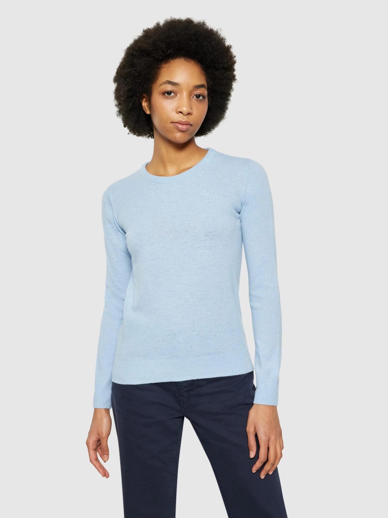 Lambswool Crew Neck - Asley Blue 4 Lambswool Crew Neck - Asley Blue - Image 2