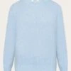 Lambswool Crew Neck - Asley Blue -Knowledge Cotton Apparel Store Lambswool crew neck Knits 800013 1322 Asley Blue 2 70283d67 b5bc 4994 ad35 7138c7815f91