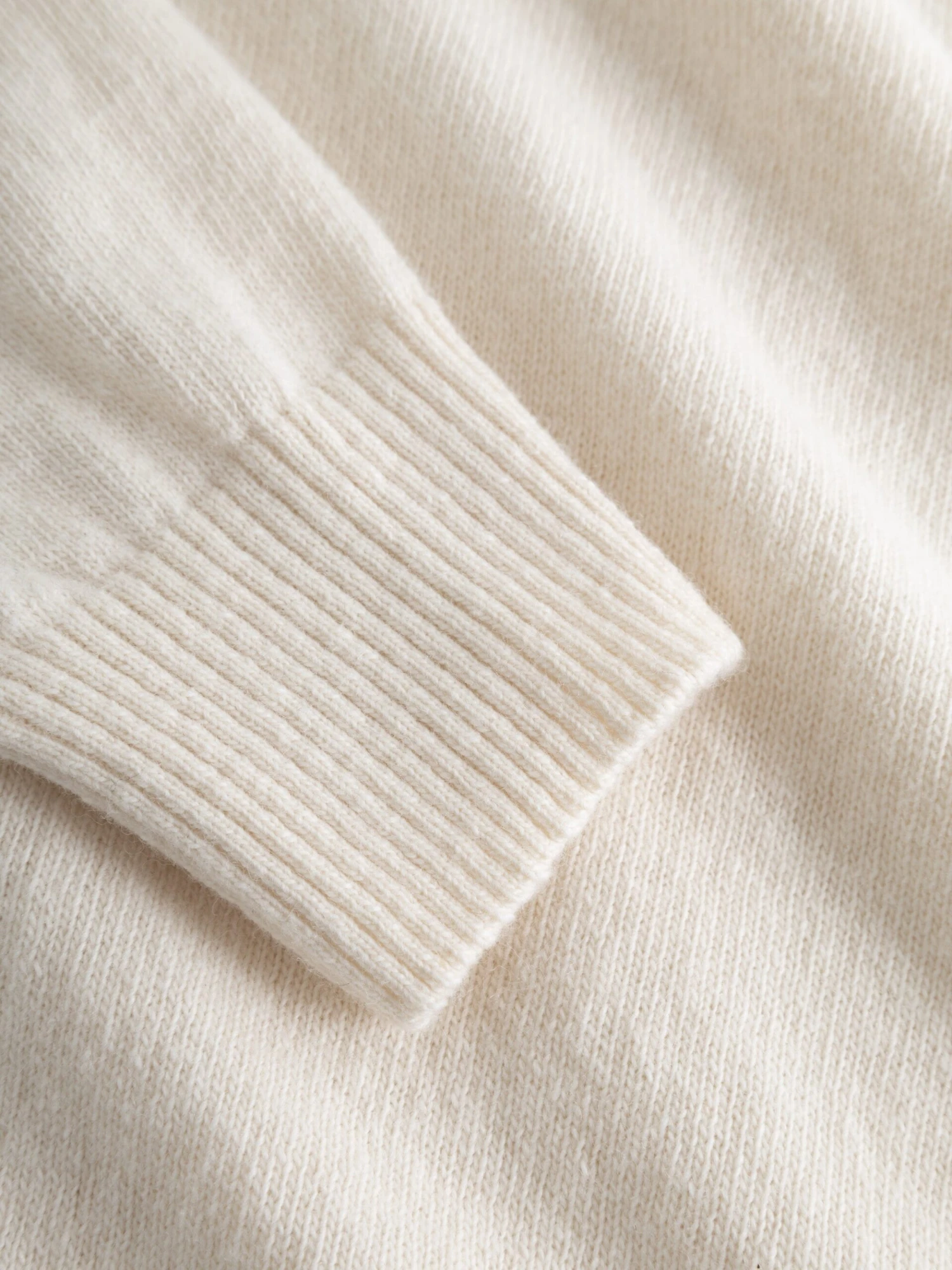 Lambswool Crew Neck - Buttercream 9 Lambswool Crew Neck - Buttercream - Image 7