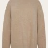 Lambswool Crew Neck Sweater - Kelp Melange -Knowledge Cotton Apparel Store Lambswool crew neck sweater Knits 2080090 1336 Kelp melange