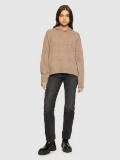 Lambswool Hood Knit - RWS - Kelp Melange -Knowledge Cotton Apparel Store Lambswool hood knit RWS Knits 2080053 1336 Kelp melange 3