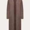 Lambswool Long Cardigan - RWS - Demitasse (brown) 1 Lambswool Long Cardigan - RWS - Demitasse (brown) -Knowledge Cotton Apparel Store Lambswool long cardigan RWS Knits 2080054 1243 Demitasse brown
