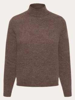 Lambswool Roll Neck - Demitasse (brown)