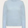 Lambswool Roll Neck - Asley Blue -Knowledge Cotton Apparel Store Lambswool roll neck Knits 800034 1322 Asley Blue 2 401388ba 88f3 4220 95d4 af87ae043267