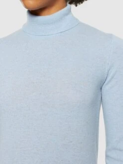 Lambswool Roll Neck - Asley Blue -Knowledge Cotton Apparel Store Lambswool roll neck Knits 800034 1322 Asley Blue c0ac6c65 1963 445b be89 3d9494c183b7