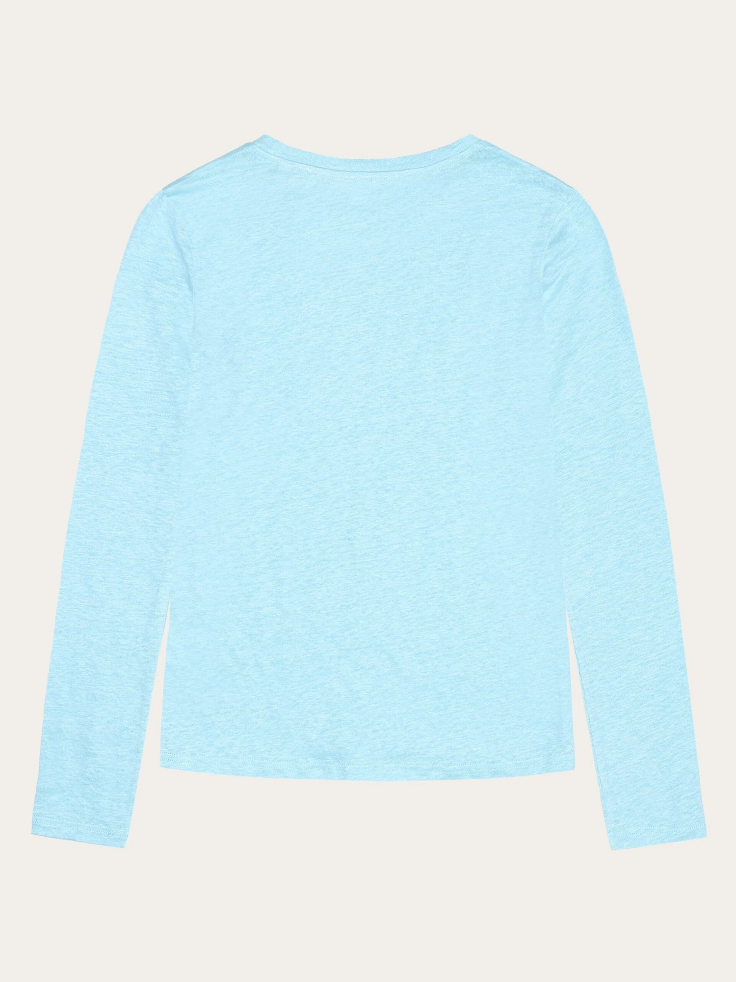 Long Sleeve Linen T-shirt - GOTS/Vegan - Aqua-Esque 5 Long Sleeve Linen T-shirt - GOTS/Vegan - Aqua-Esque - Image 3