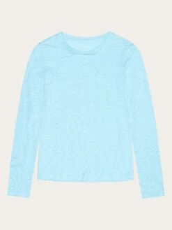Long Sleeve Linen T-shirt - GOTS/Vegan - Aqua-Esque
