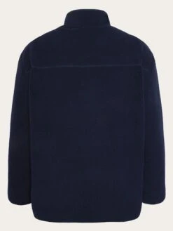 Loose Fit Zip Fleece - GRS/Vegan - Night Sky -Knowledge Cotton Apparel Store Loose fit Zip Fleece GRS Vegan Fleeces 2280025 1412 Night Sky 2