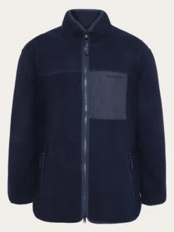 Loose Fit Zip Fleece - GRS/Vegan - Night Sky