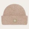 Low Wool Rib Beanie - Kelp Melange 1 Low Wool Rib Beanie - Kelp Melange -Knowledge Cotton Apparel Store Low wool rib beanie Hats 4210008 1336 Kelp melange