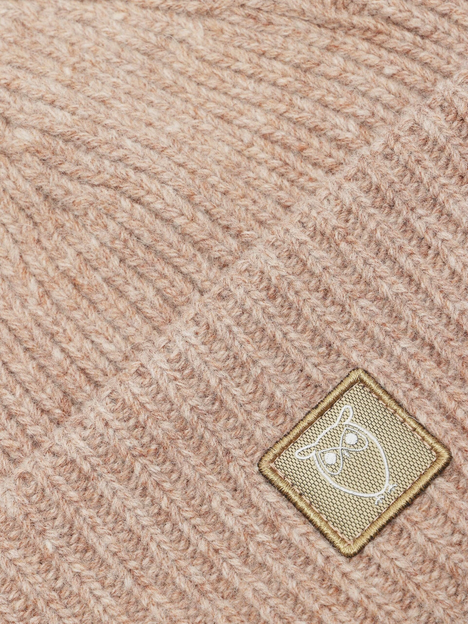 Low Wool Rib Beanie - Kelp Melange 6 Low Wool Rib Beanie - Kelp Melange - Image 4