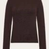 Merino Wool Rib Knit RWS - Chocolate Torte -Knowledge Cotton Apparel Store Merino Wool Rib Knit RWS Knits 2080105 1487 Chocolate Torte