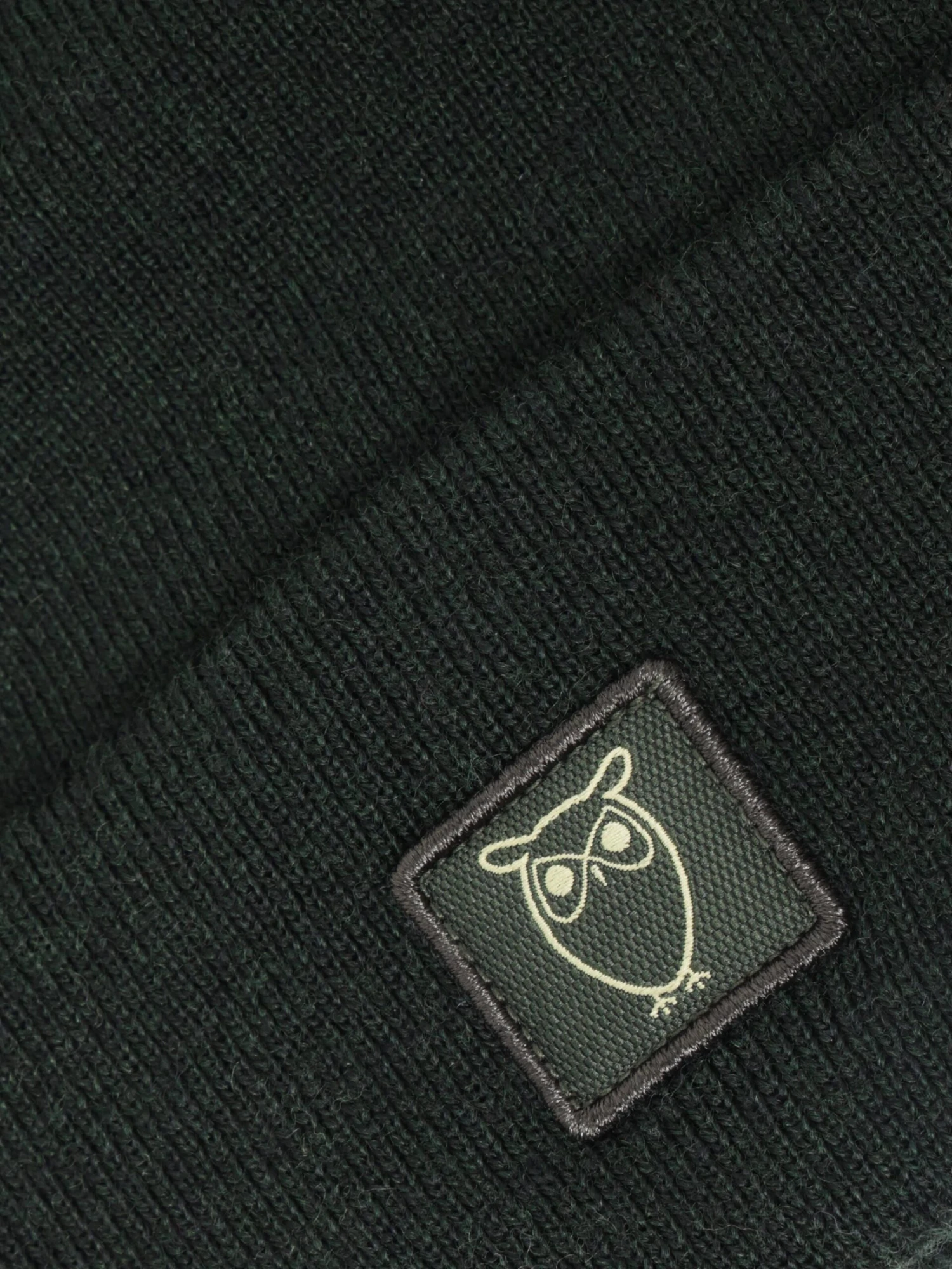 Merino Double Layer Badge Beanie - Forrest Night 4 Merino Double Layer Badge Beanie - Forrest Night - Image 2