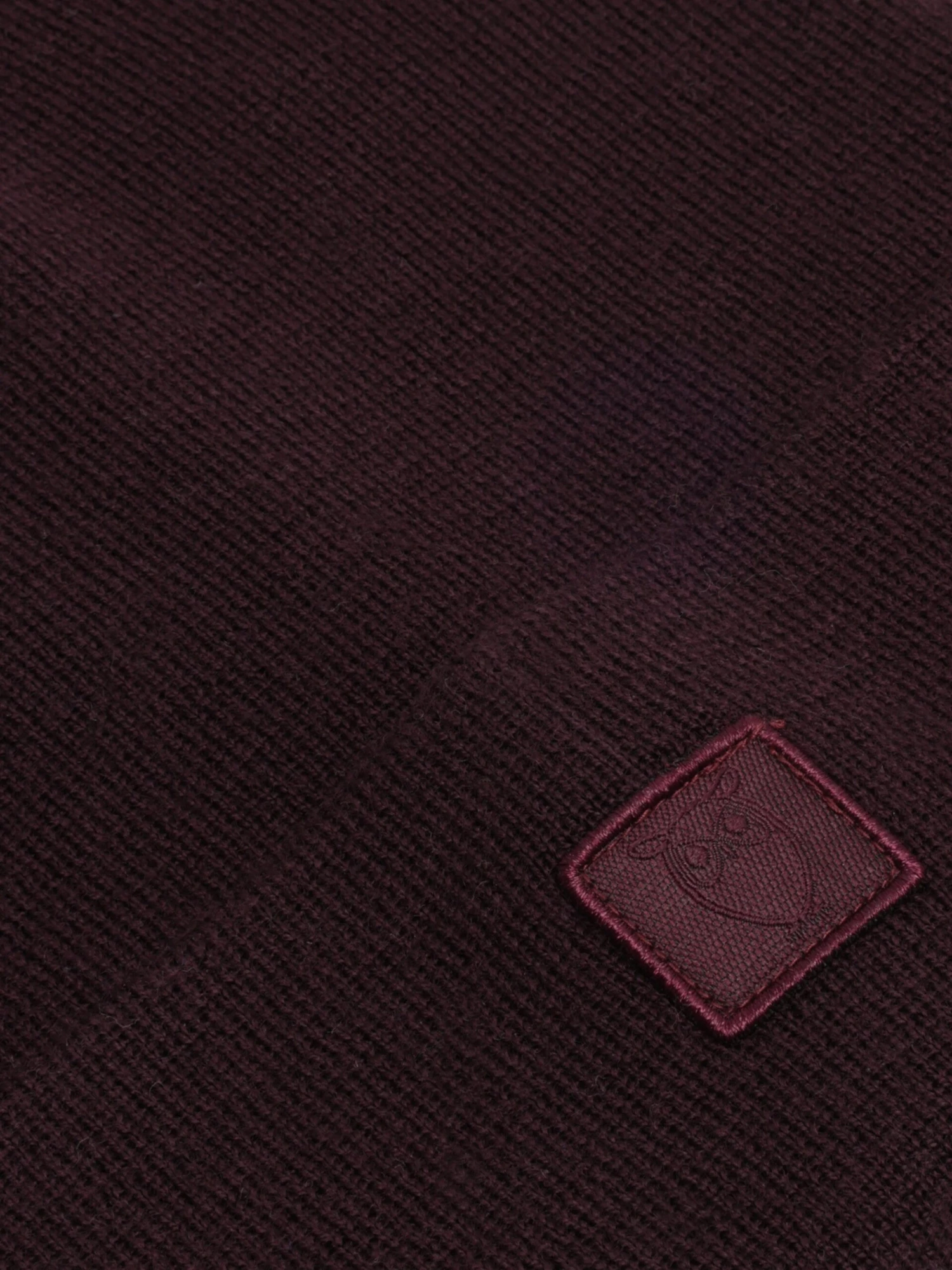 Merino Double Layer Badge Beanie - Fig 4 Merino Double Layer Badge Beanie - Fig - Image 2