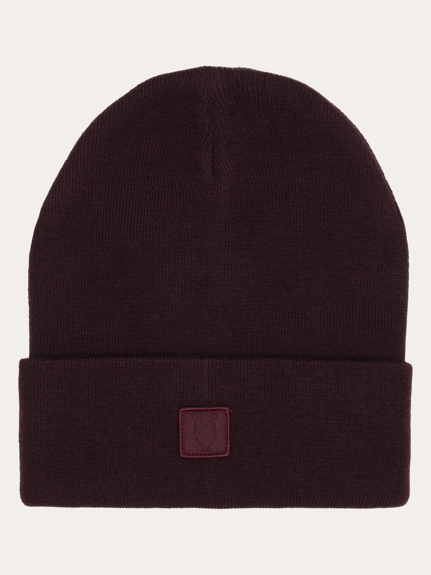 Merino Double Layer Badge Beanie - Fig 3 Merino Double Layer Badge Beanie - Fig