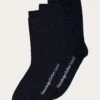 2 Pack Classic Socks - Total Eclipse 2 2 Pack Classic Socks - Total Eclipse -Knowledge Cotton Apparel Store Organic Cotton 2 Pack Classic Sock GOTS Vegan Socks 4130028 1001 Total Eclipse