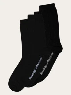 2 Pack Classic Socks - Black Jet
