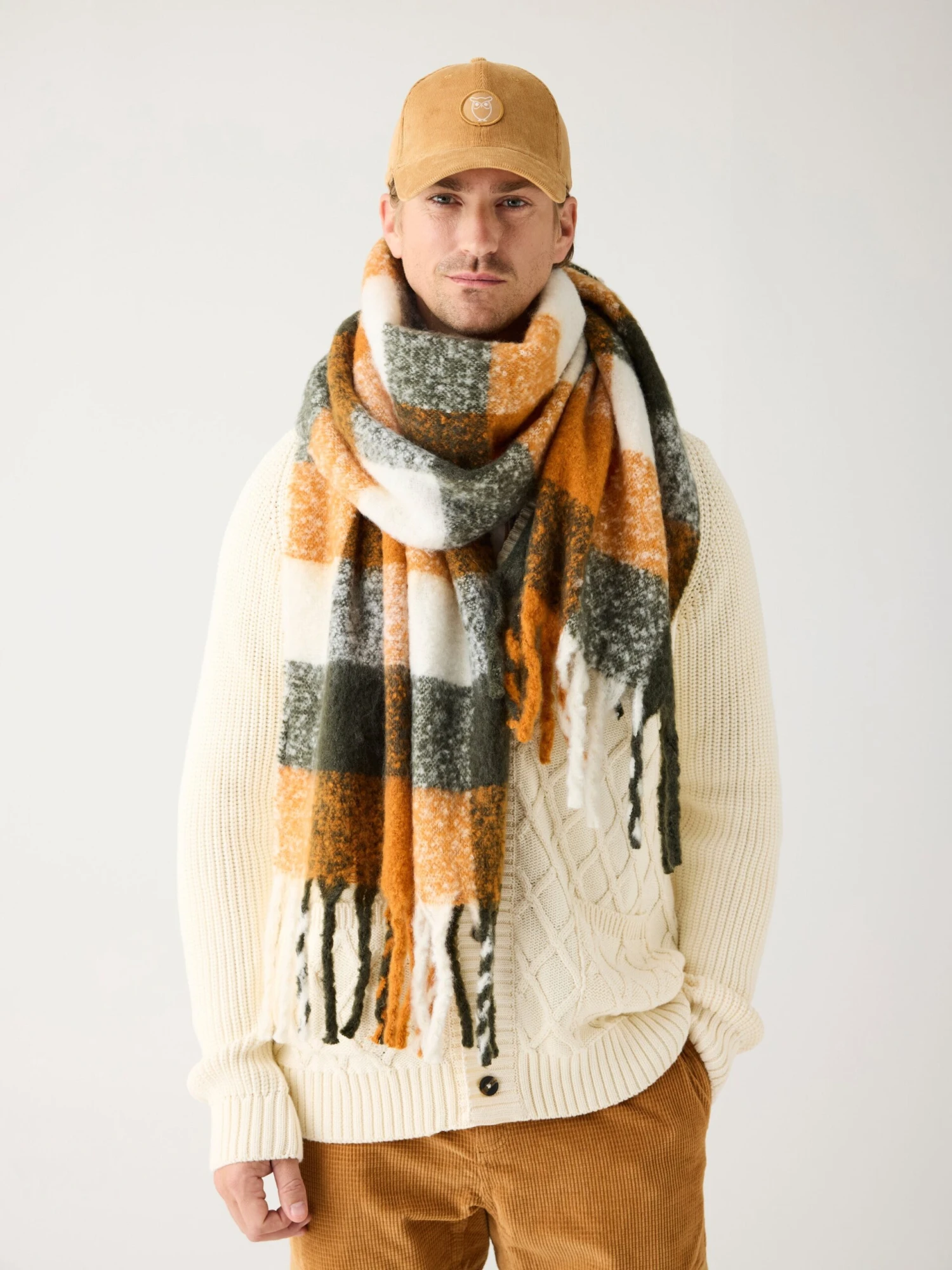 Organic Cotton Corduroy Cap GOTS - Apple Cinnamon 4 Organic Cotton Corduroy Cap GOTS - Apple Cinnamon - Image 2