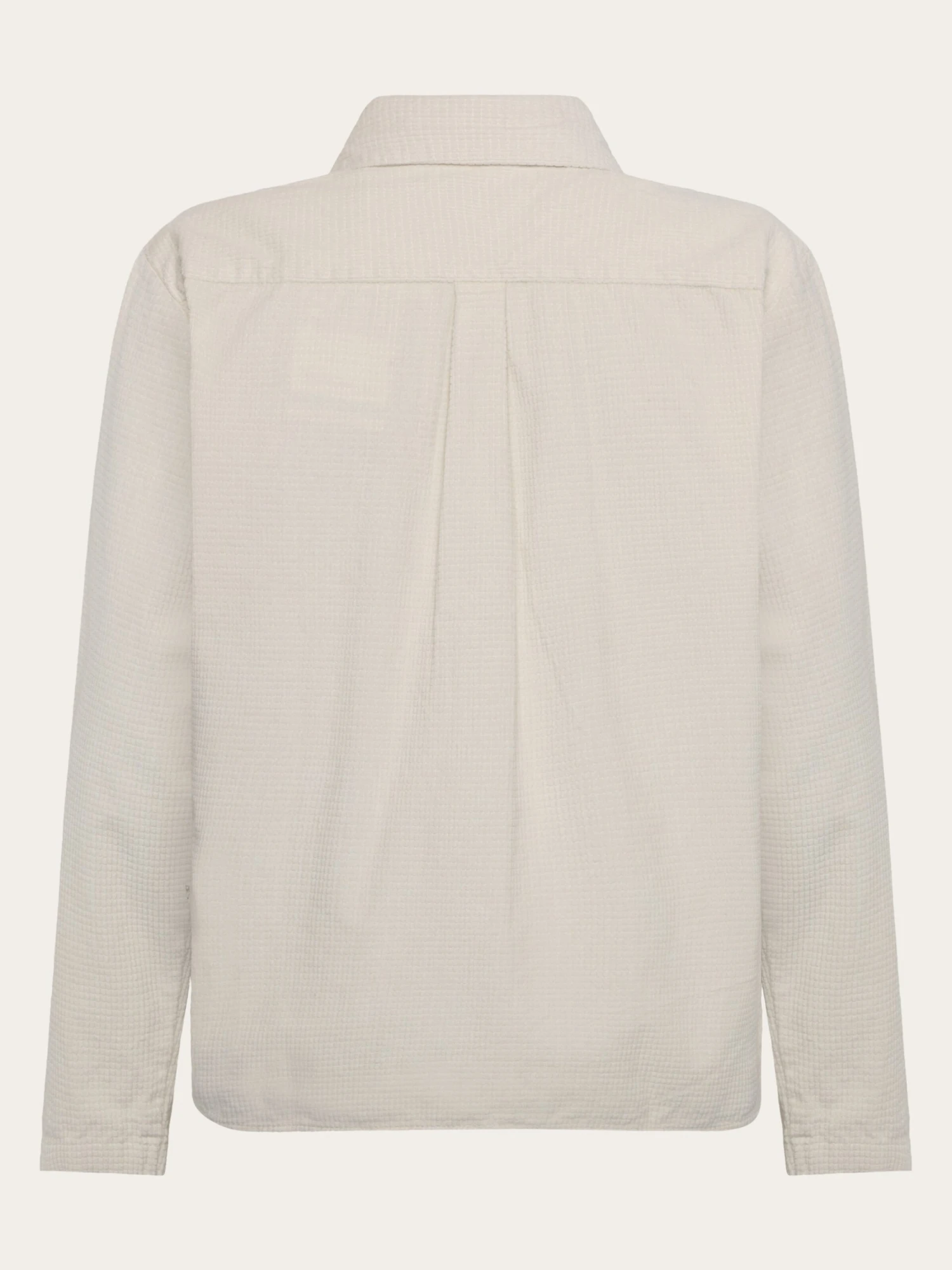 Organic Cotton Corduroy Overshirt GOTS - Egret 5 Organic Cotton Corduroy Overshirt GOTS - Egret - Image 3