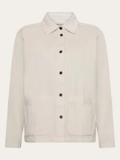 Organic Cotton Corduroy Overshirt GOTS - Egret