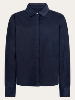 Organic Cotton Corduroy Shirt GOTS - Total Eclipse