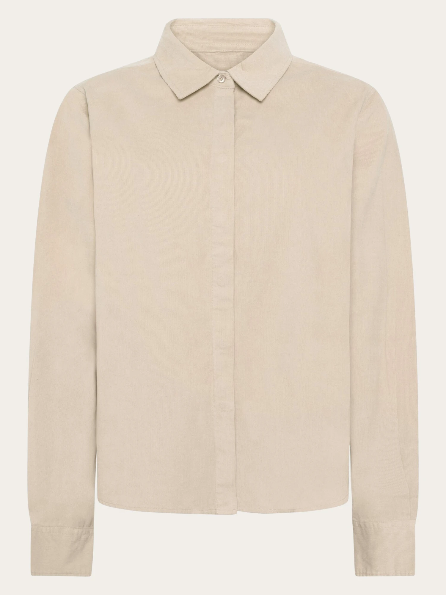 Organic Cotton Corduroy Shirt GOTS - Light Feather Gray 3 Organic Cotton Corduroy Shirt GOTS - Light Feather Gray