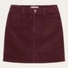 Organic Cotton Corduroy Skirt GOTS - Fig -Knowledge Cotton Apparel Store Organic Cotton Corduroy skirt GOTS Skirts 2040019 1281 Fig