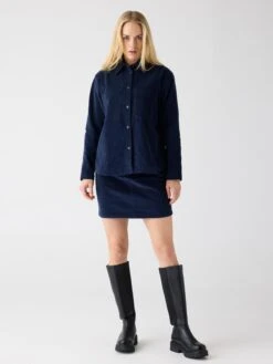 Organic Cotton Corduroy Skirt GOTS - Night Sky 7 Organic Cotton Corduroy Skirt GOTS - Night Sky -Knowledge Cotton Apparel Store Organic Cotton Corduroy skirt GOTS Skirts 2040019 1412 Night Sky 2