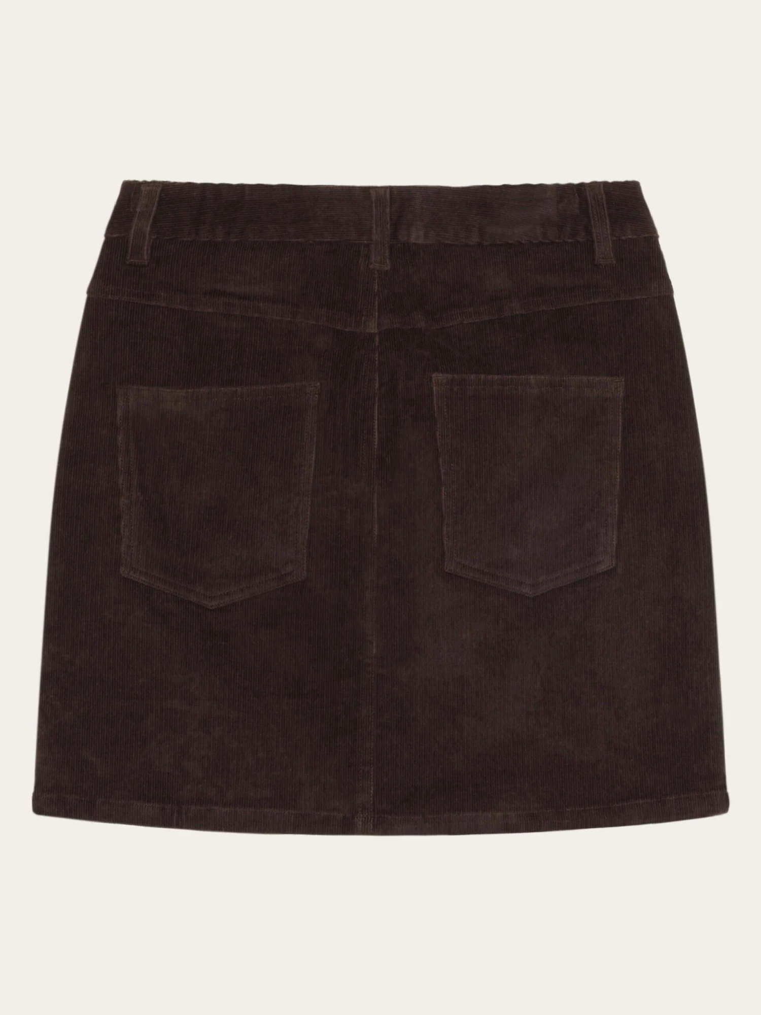 Organic Cotton Corduroy Skirt GOTS - Chocolate Torte 4 Organic Cotton Corduroy Skirt GOTS - Chocolate Torte - Image 2