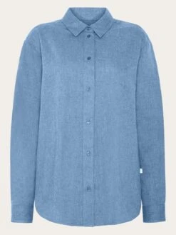 Organic Cotton Flannel Shirt GOTS - Dark Denim