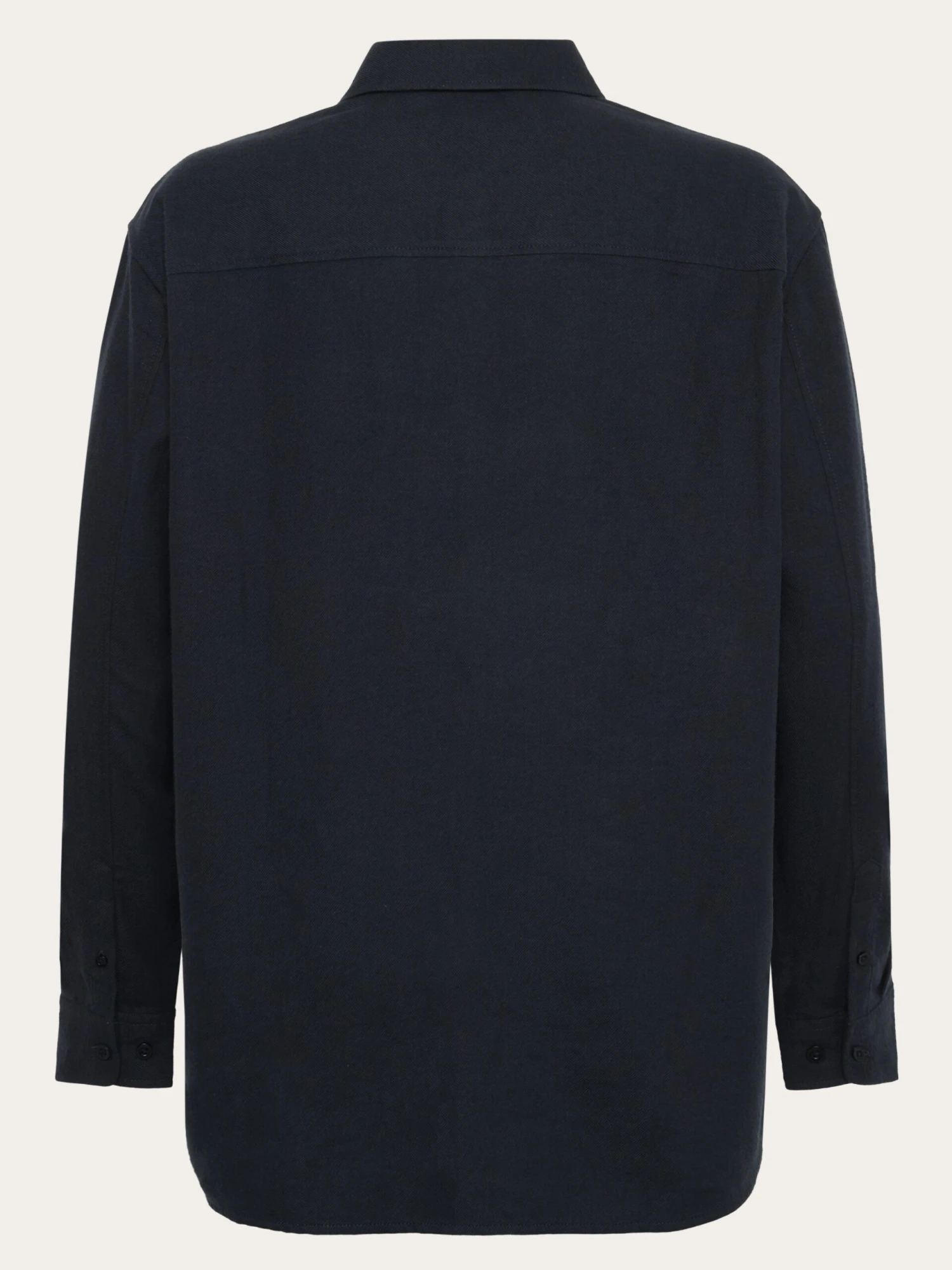 Organic Cotton Flannel Shirt GOTS - Total Eclipse 4 Organic Cotton Flannel Shirt GOTS - Total Eclipse - Image 2