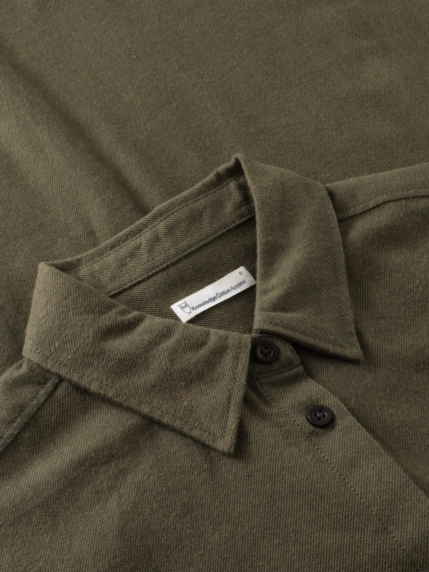 Organic Cotton Flannel Shirt GOTS - Forrest Night 5 Organic Cotton Flannel Shirt GOTS - Forrest Night - Image 3