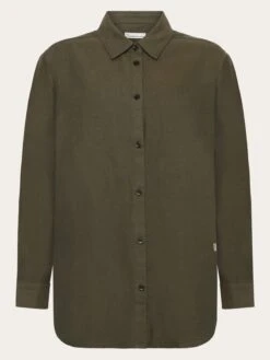 Organic Cotton Flannel Shirt GOTS - Forrest Night