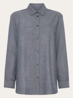 Organic Cotton Flannel Shirt GOTS - Night Sky