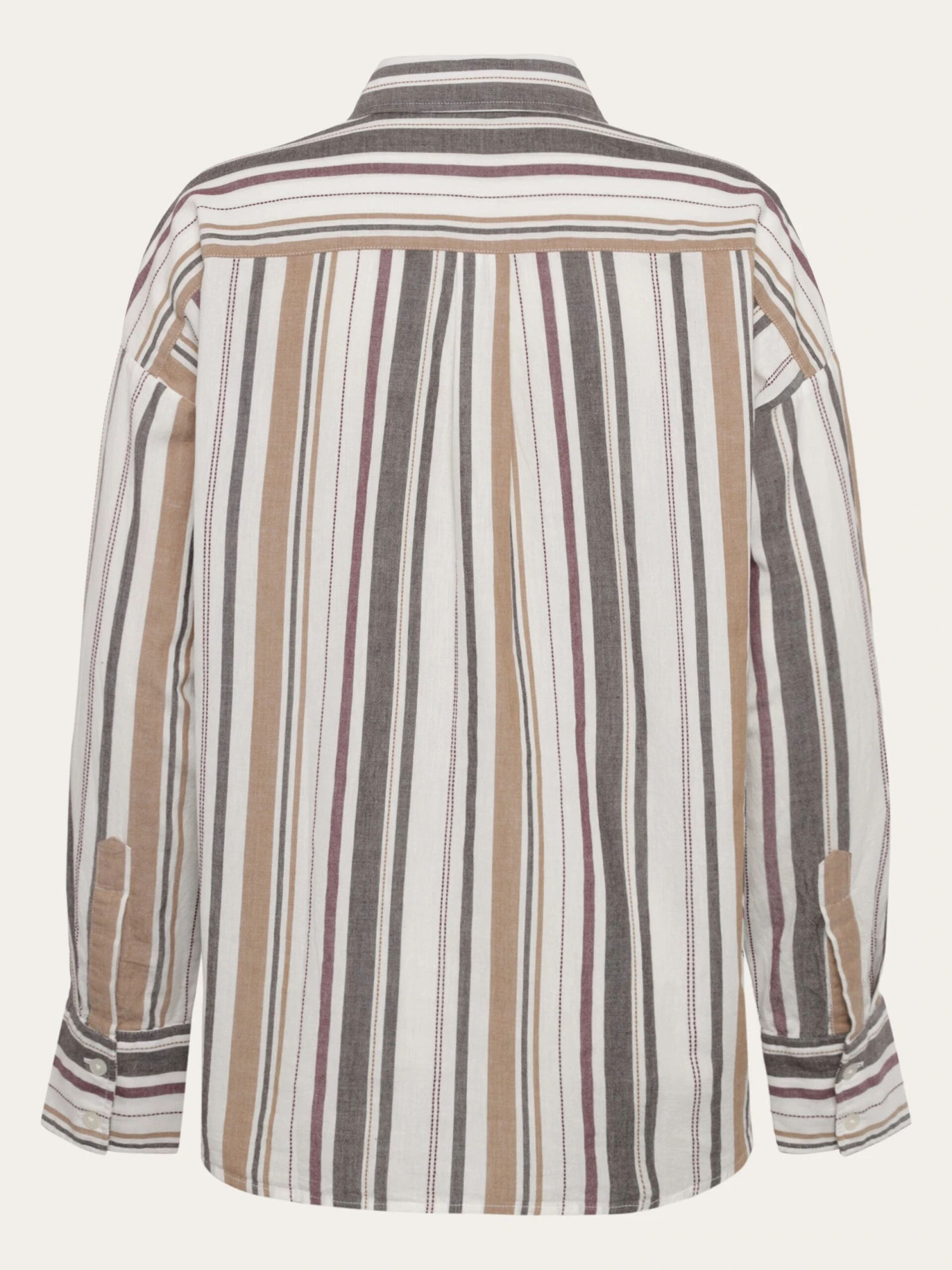 Organic Cotton Striped Shirt GOTS - Red Stripe 5 Organic Cotton Striped Shirt GOTS - Red Stripe - Image 3