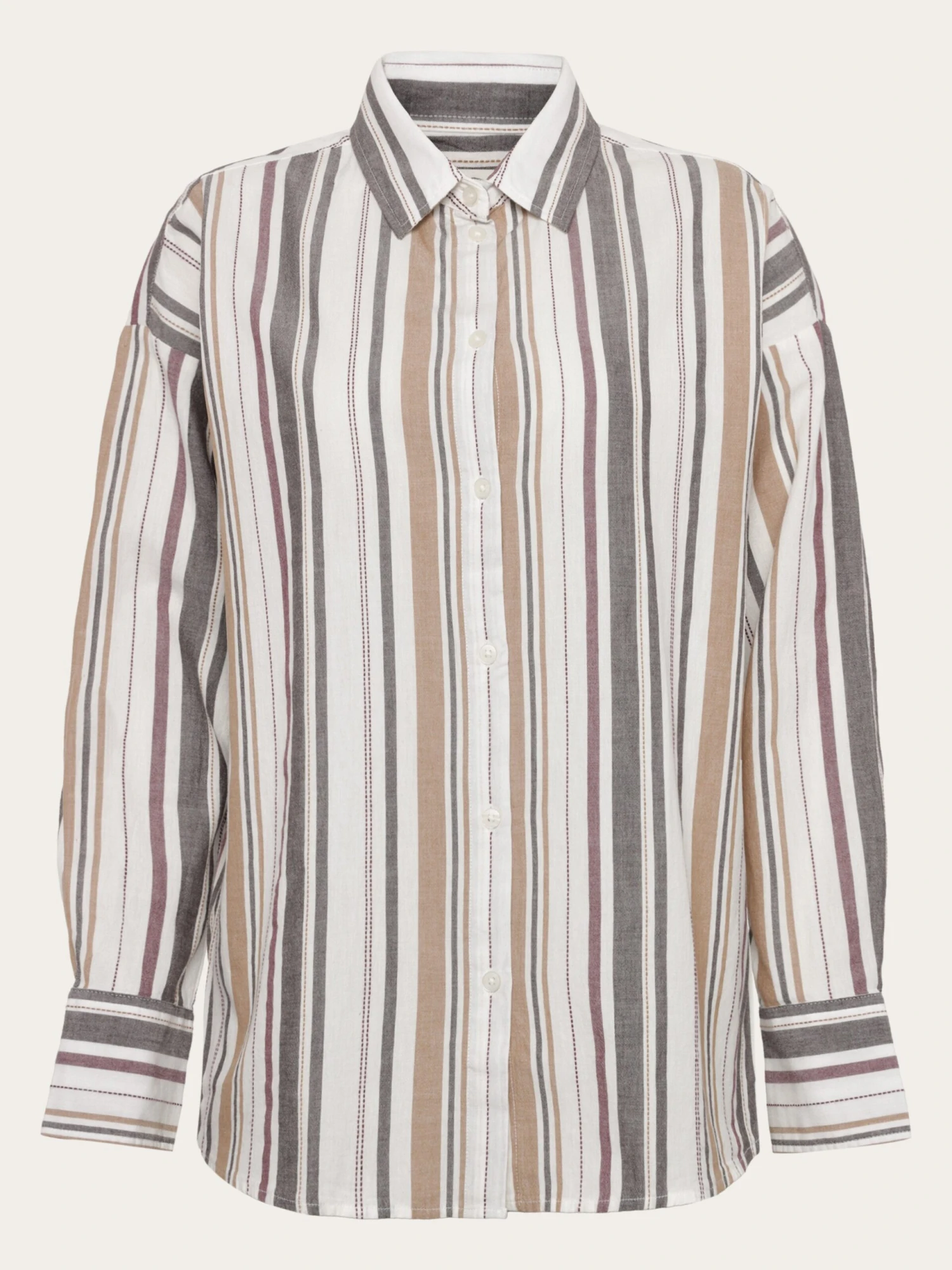 Organic Cotton Striped Shirt GOTS - Red Stripe 3 Organic Cotton Striped Shirt GOTS - Red Stripe