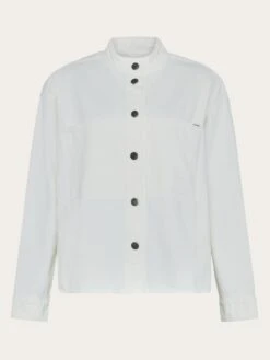 Organic Cotton Twill Overshirt GOTS - Egret
