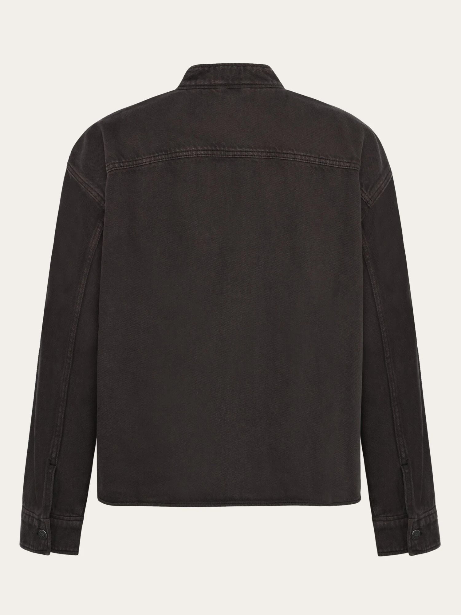 Organic Cotton Twill Overshirt GOTS - Chocolate Torte 5 Organic Cotton Twill Overshirt GOTS - Chocolate Torte - Image 3