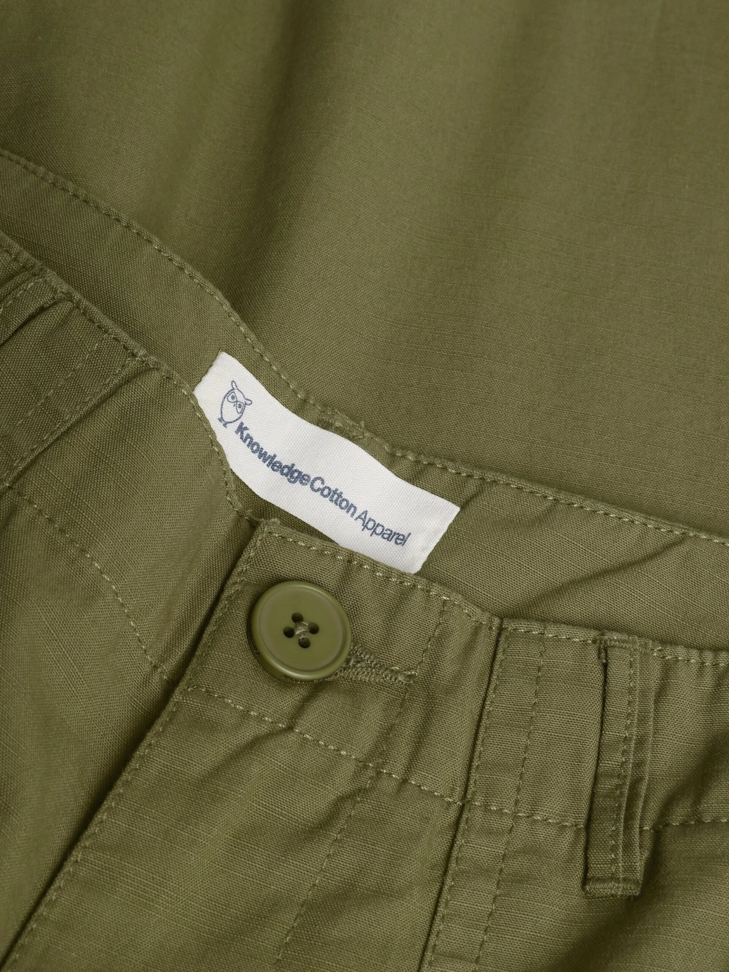 POSEY Wide Slub Pants - Burned Olive 4 POSEY Wide Slub Pants - Burned Olive - Image 2