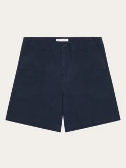 POSEY Mid-rise Wide Slub Yarn Shorts - GOTS/Vegan - Total Eclipse