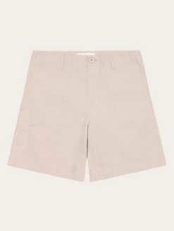 POSEY Mid-rise Wide Slub Yarn Shorts - GOTS/Vegan - Light Feather Gray