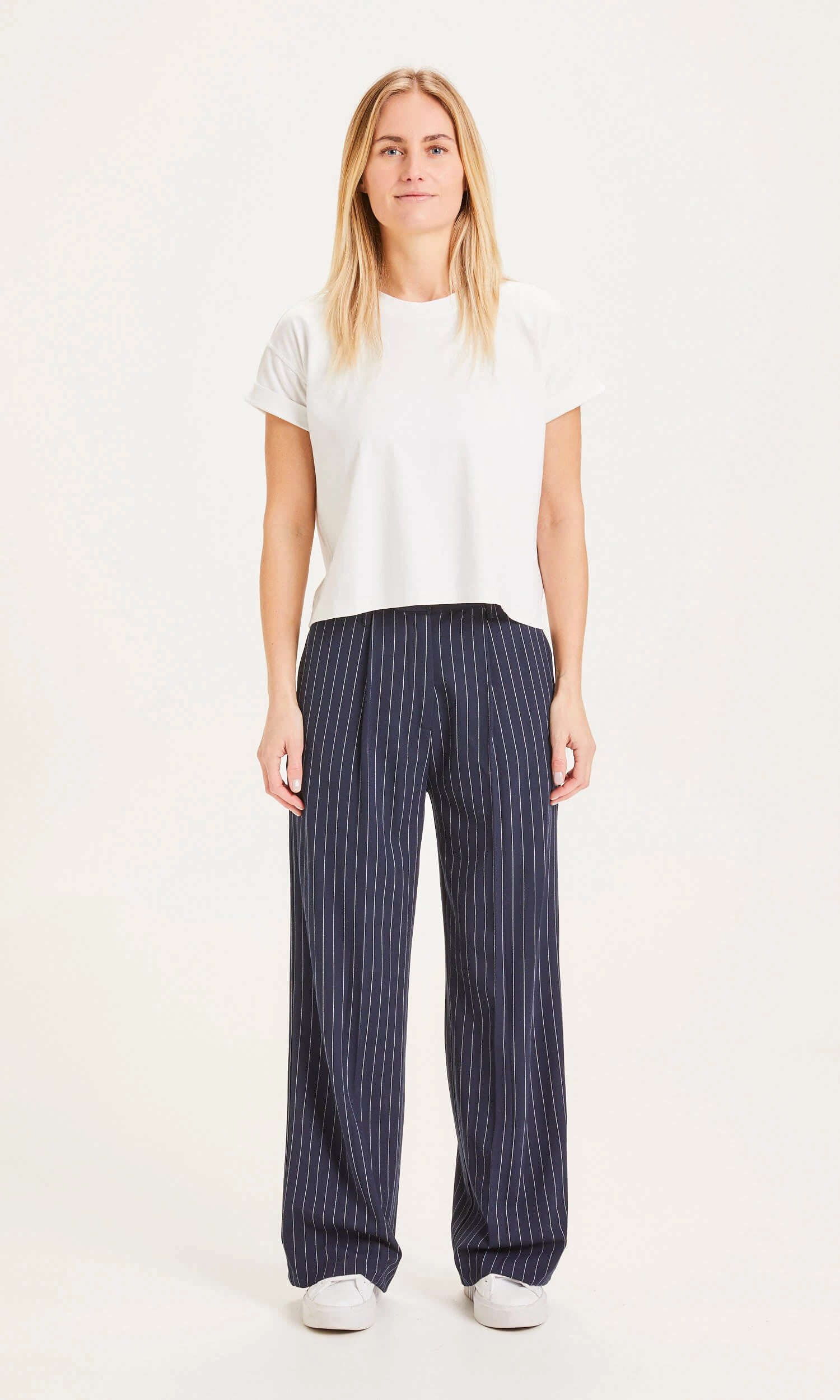 POSEY Pin Strip Wide Pants - Total Eclipse 3 POSEY Pin Strip Wide Pants - Total Eclipse
