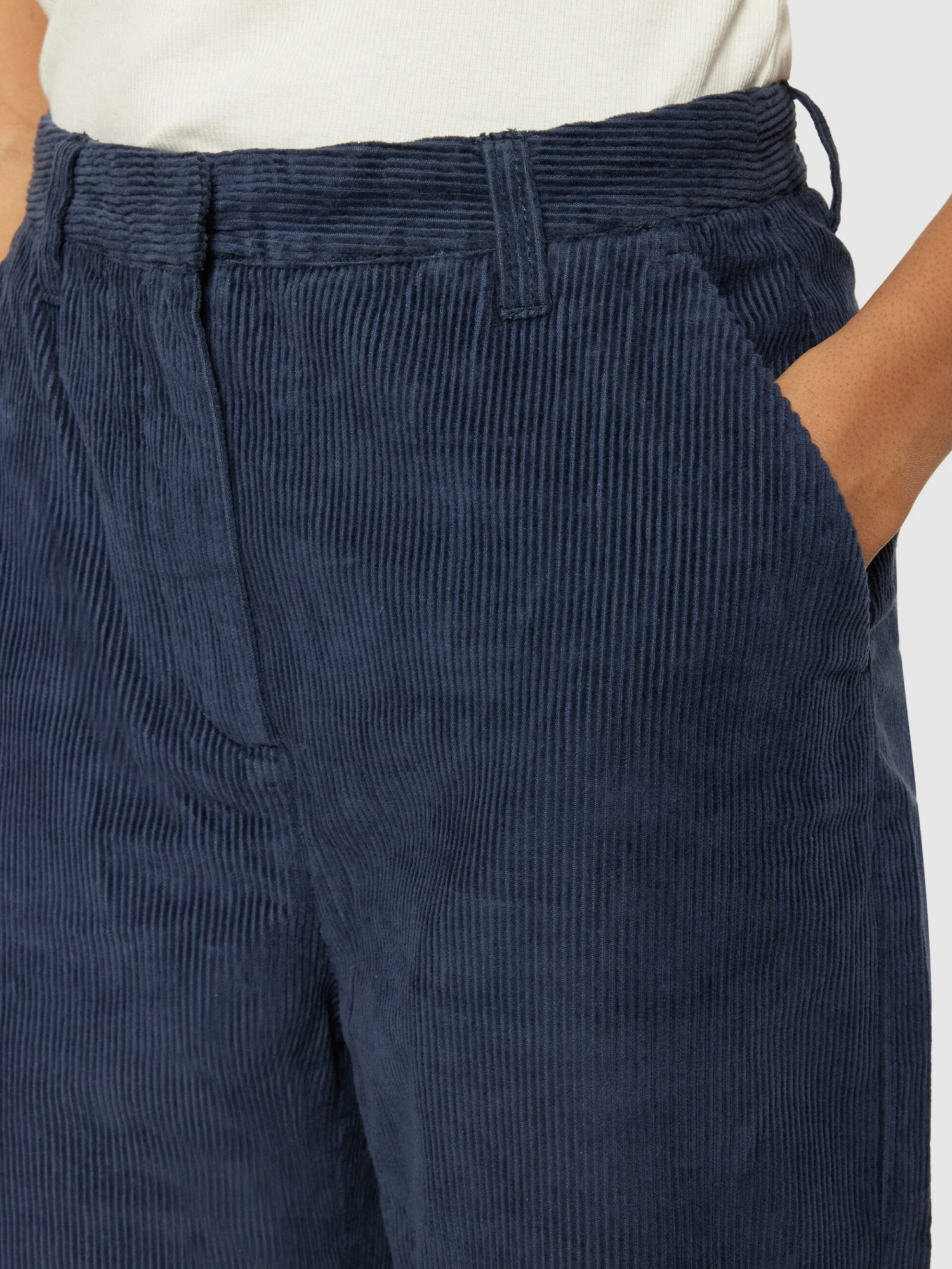 POSEY Wide High-rise Irregular Corduroy Pant - GOTS/Vegan - Night Sky 7 POSEY Wide High-rise Irregular Corduroy Pant - GOTS/Vegan - Night Sky - Image 5