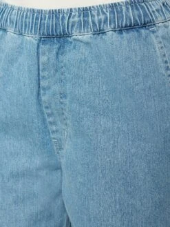 POSEY Wide Mid-rise Elastic Waistband Denim Pant - GOTS/Vegan - Light Blue Denim 11 POSEY Wide Mid-rise Elastic Waistband Denim Pant - GOTS/Vegan - Light Blue Denim -Knowledge Cotton Apparel Store POSEY wide mid rise elastic waistband denim pant GOTS Vegan Pants 2070053 3058 Light Blue denim 4