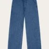 POSEY Wide Mid-rise Elastic Waistband Denim Pant - GOTS/Vegan - Dark Blue Denim -Knowledge Cotton Apparel Store POSEY wide mid rise elastic waistband denim pant GOTS Vegan Pants 2070053 3059 Dark Blue denim