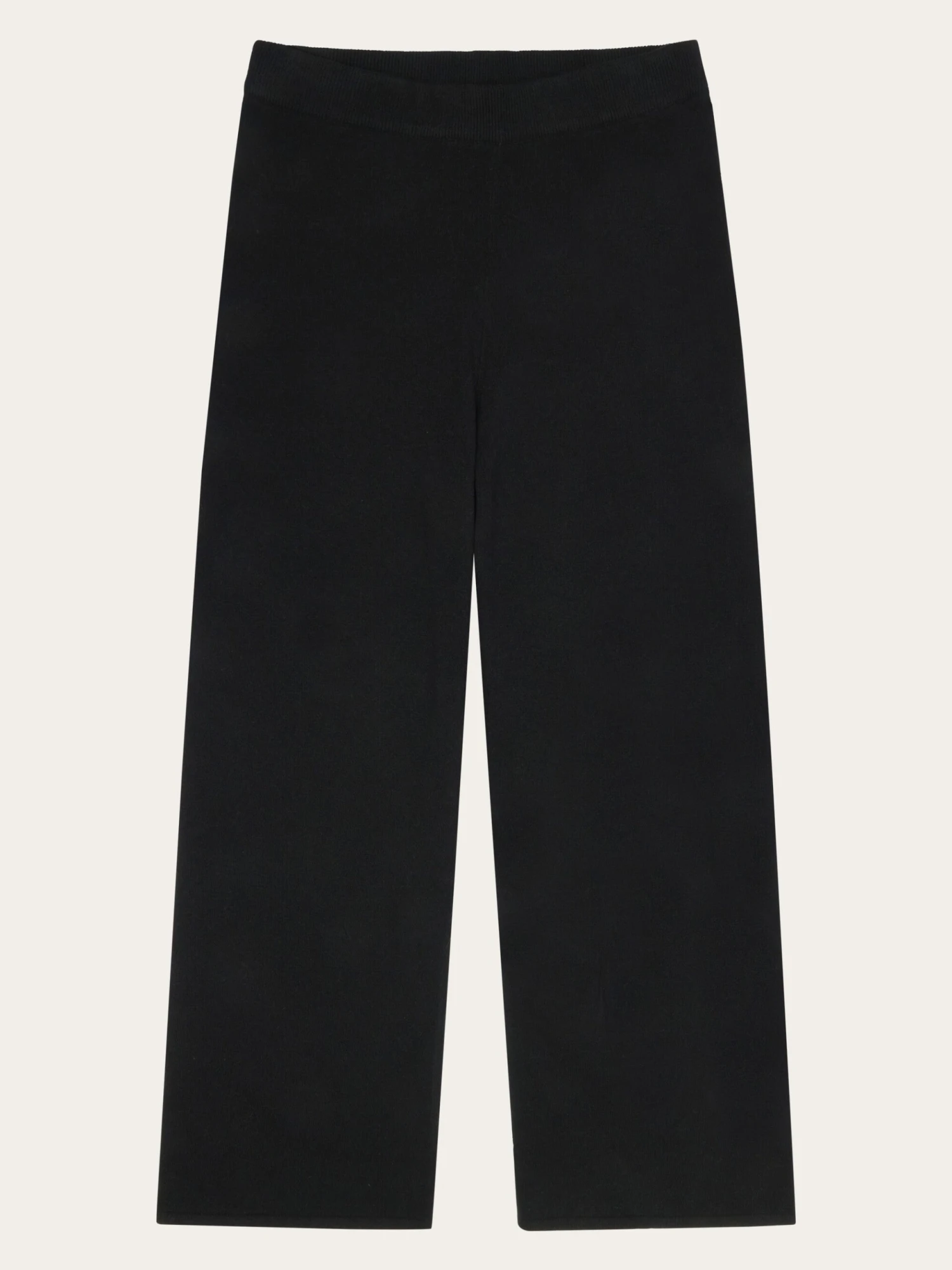POSEY Wide Mid-rise Knitted Pants - RWS - Black Jet 3 POSEY Wide Mid-rise Knitted Pants - RWS - Black Jet