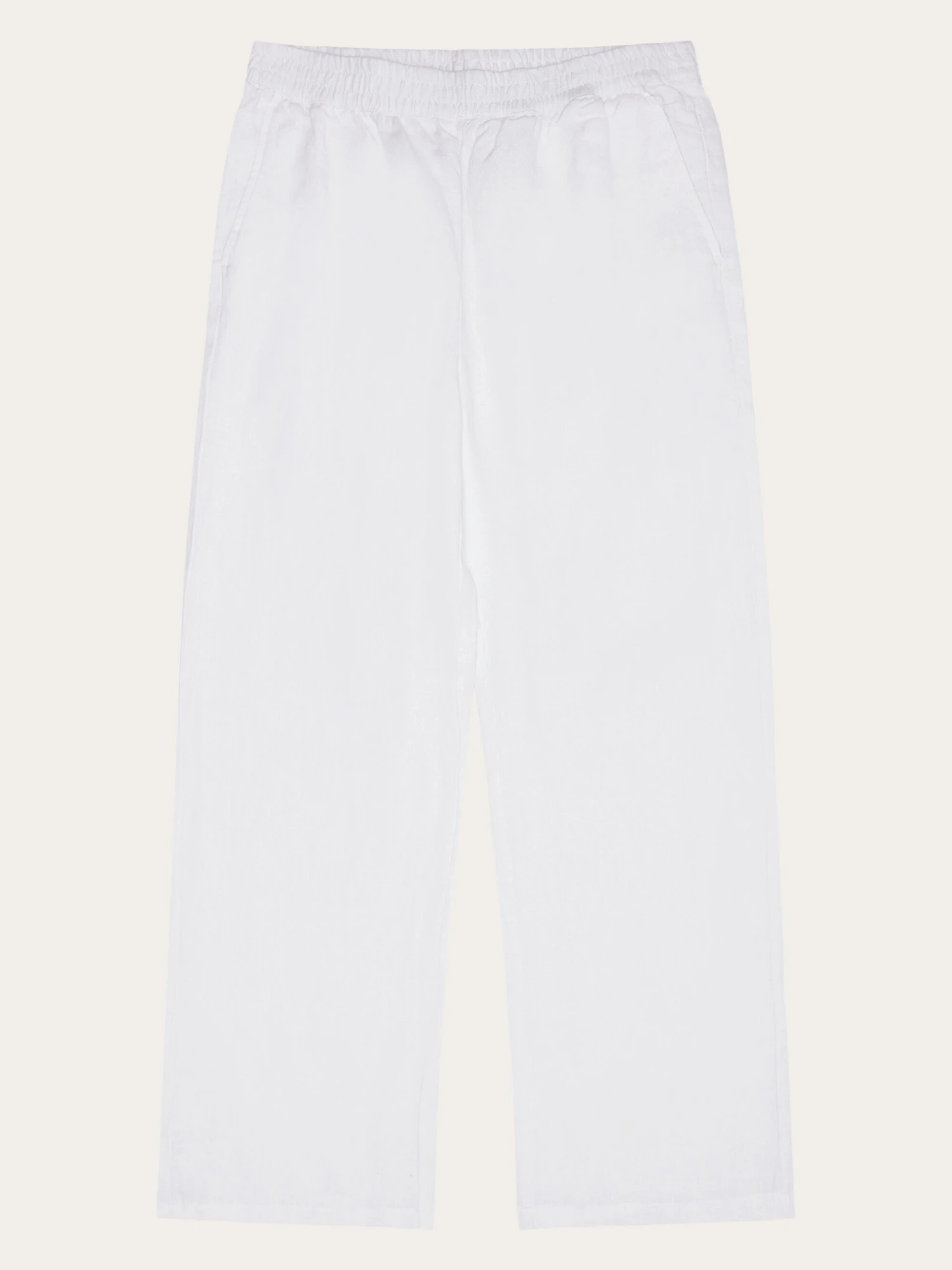 Posey Wide Linen Pants - Bright White 3 Posey Wide Linen Pants - Bright White